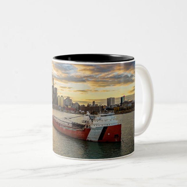 Taza Bicolor Freighter de atardecer (Anverso derecho)