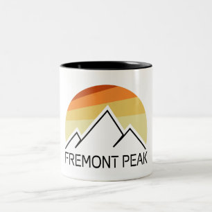 Taza Bicolor Fremont Peak Wyoming Retro