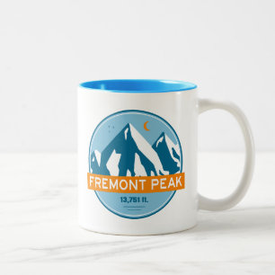 Taza Bicolor Fremont Peak Wyoming Stars Moon