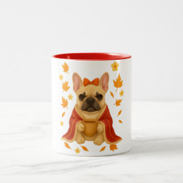Taza Bicolor French Bulldog Toile l Funny French Bulldog Mom Gi