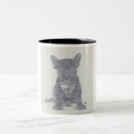 Taza Bicolor Frenchie Bulldog Lover Coffee Mug