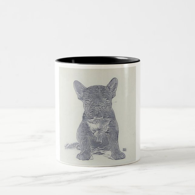Taza Bicolor Frenchie Bulldog Lover Coffee Mug (Centro)