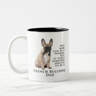 Taza Bicolor Frenchie Dad Mug