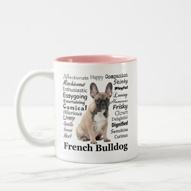 Taza Bicolor Frenchie Traits Mug (Izquierda)
