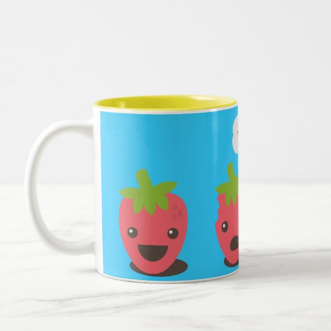 Taza Bicolor Fresas (WTF?) (Izquierda)