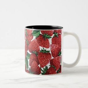 Taza Bicolor Fresas y Crema