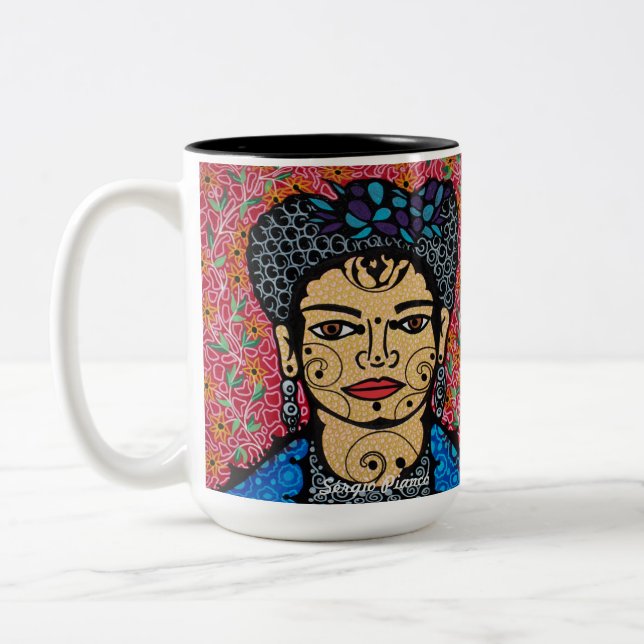Taza Bicolor Frida Khalo (Izquierda)