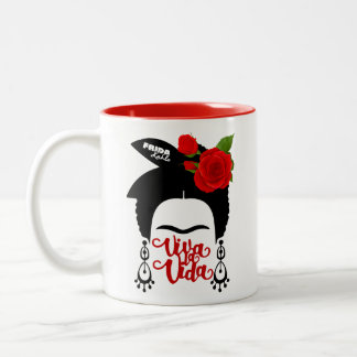 Taza Bicolor Frida Red Roses