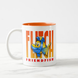 Taza Bicolor FriendFish personalizado mug Flitch