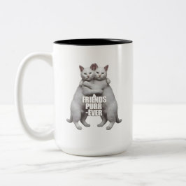 Taza Bicolor Friends Purr-Ever