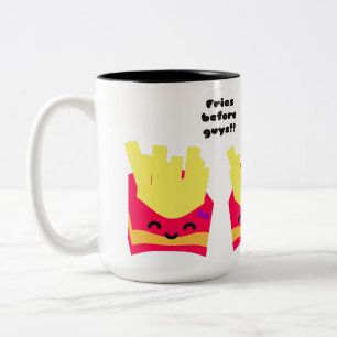 Taza Bicolor ¡Fries Antes Que Los Chicos!