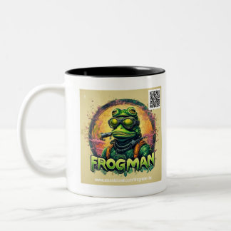 Taza Bicolor Frogman Mug