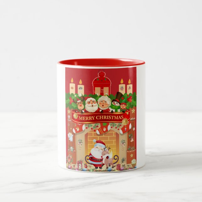 Taza Bicolor Frohe Weihnachten Tasse (Centro)