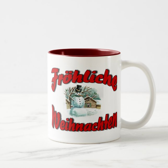 Taza Bicolor Fröhliche Weihnachten (Derecha)