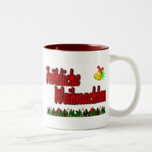Taza Bicolor Fröhliche Weihnachten