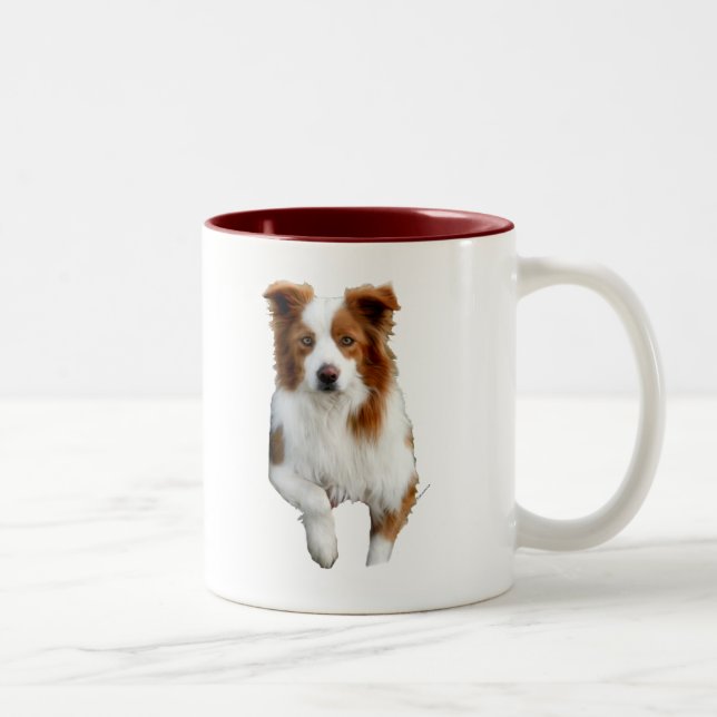 Taza Bicolor frontera collie2 (Derecha)