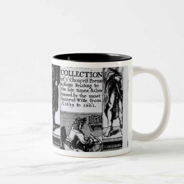 Taza Bicolor Frontispiece 'a una colección exacta de (Derecha)