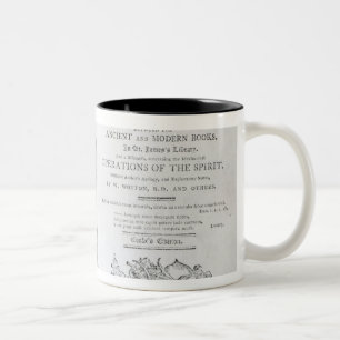 Taza Bicolor Frontispiece y Titlepage 'a un cuento de a