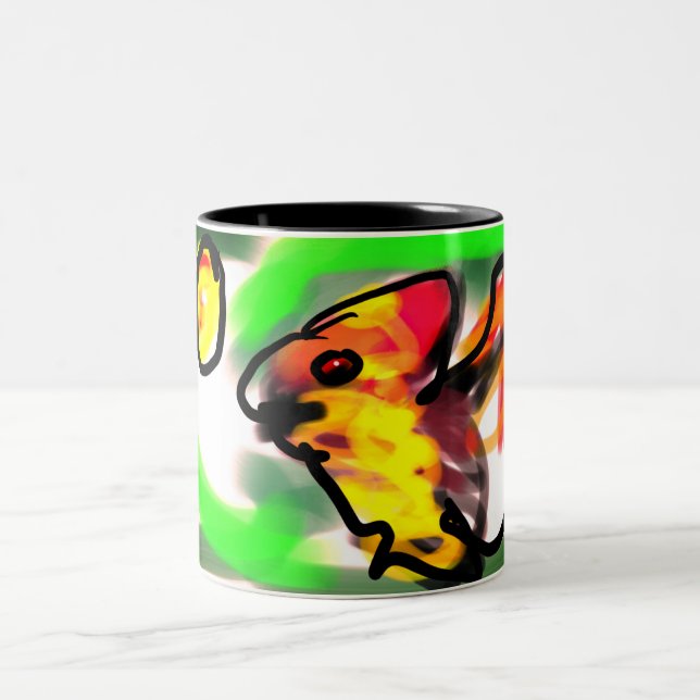 Taza Bicolor Fruit bat  art (Centro)