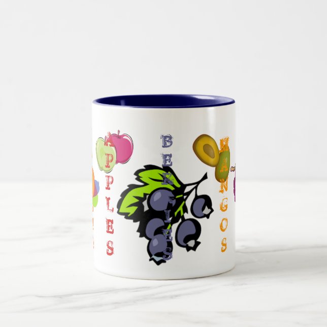 Taza Bicolor Fruity Blueberries (Centro)