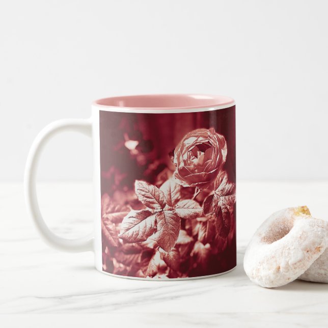 Taza Bicolor Fruity Parfuma Rosa - (Con donut)
