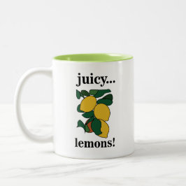 Taza Bicolor Fruta de cítricos limón
