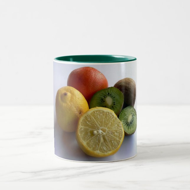 Taza Bicolor Fruta del cítrico (Centro)