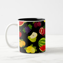 Taza Bicolor Frutas de cítricos