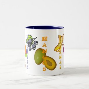 Taza Bicolor Frutos de Mango