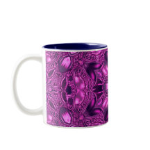 Fuchsia Patrón café de dos tonos