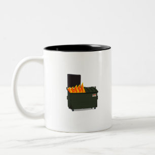 Taza Bicolor Fuego de basureros