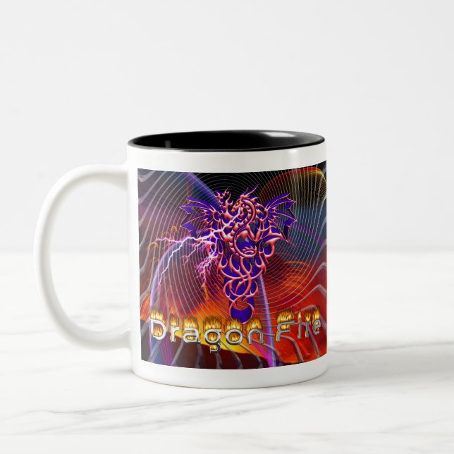 Taza Bicolor Fuego de Dragón (Izquierda)