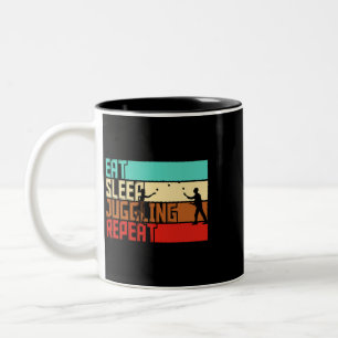 Taza Bicolor Fuego Vintage Y Guitarra De Agua Para Hombres Muje