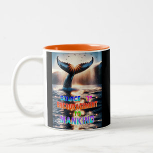 Taza Bicolor Fuente De Aliento Para La Humanidad