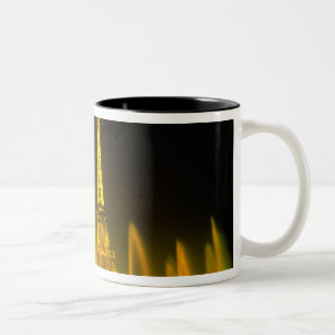 Taza Bicolor Fuente en la mundialmente famosa Torre Eiffel Parí