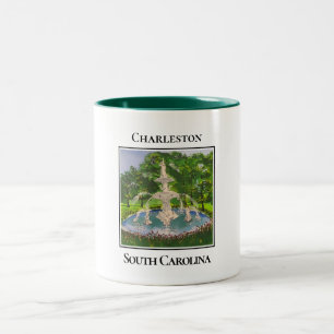 Taza Bicolor Fuente Forsyth, Charleston, Carolina del Sur