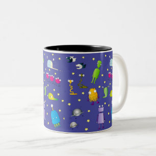 Taza Bicolor Fuera de este mundo café