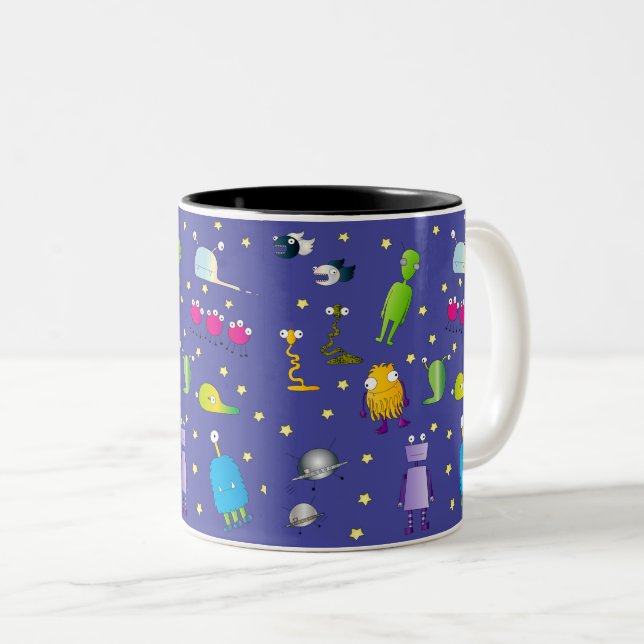 Taza Bicolor Fuera de este mundo café (Anverso derecho)