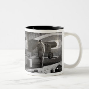 Taza Bicolor Fuerte Sumter, vista interior de la batería de