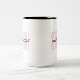 Taza Bicolor Fuerte y hermosa de 15 oz