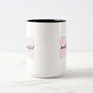 Taza Bicolor Fuerte y hermosa de 15 oz
