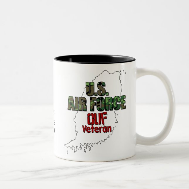 Taza Bicolor Fuerza Aérea OUF Bomba Veterana (Derecha)
