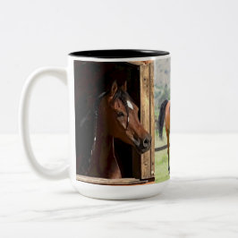 Taza Bicolor Fuerza, Coraje y Poder