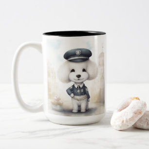 Taza Bicolor Fuerza policial... ley y orden