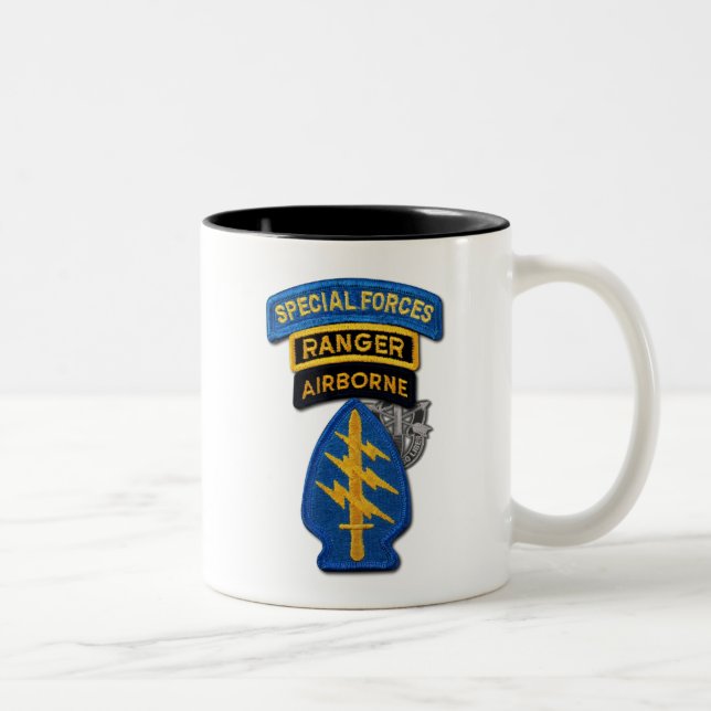 Taza Bicolor Fuerzas Especiales del Ejército Verde Berets Range (Derecha)