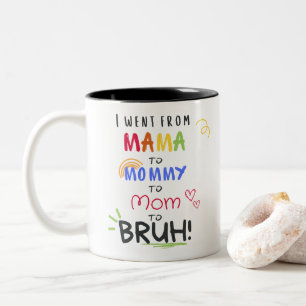 Taza Bicolor Fui de mamá a un divertido padre de adolescentes