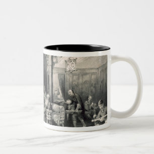 Taza Bicolor Fumadores chinos del opio, de 'China en una serie