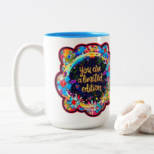 Taza Bicolor Fun Cute Bonito Edición Limitada Inespiritualidad
