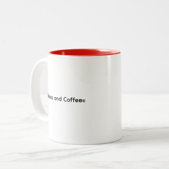 Taza Bicolor Fun Trendy Mamas and Coffee® Signature mug (Anverso izquierdo)