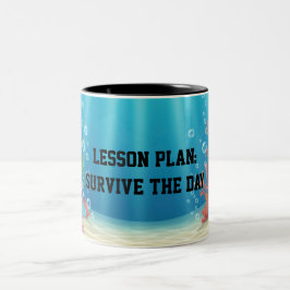 Taza Bicolor Fun Under the Sea Sarcastic quote for teachers